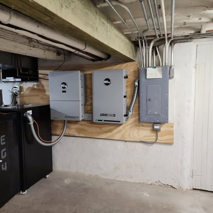 Backup generator installation for home in Huntley Illinois